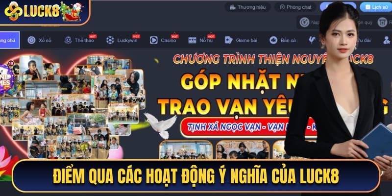 Điểm qua các hoạt động ý nghĩa của Luck8