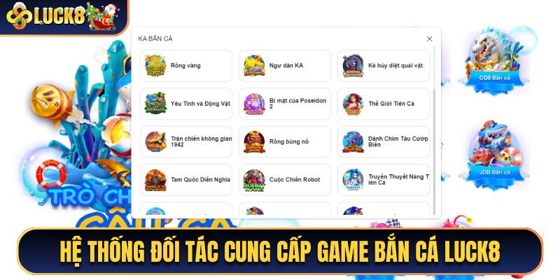 Hệ thống đối tác cung cấp game câu cá uy tín của nhà cái