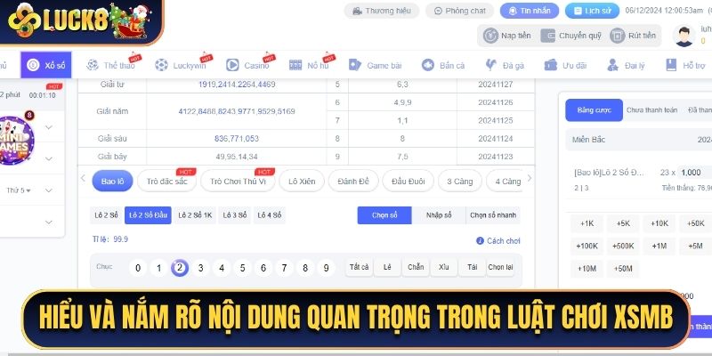 Hiểu và nắm rõ nội dung quan trọng trong luật chơi XSMB